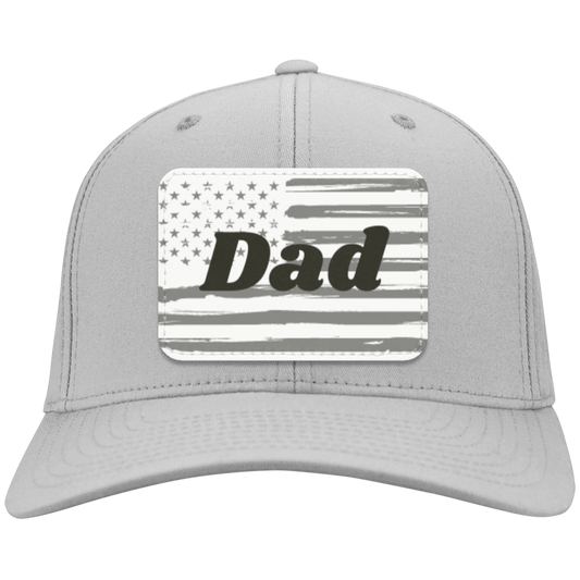 Dad with flag Twill Cap - Patch