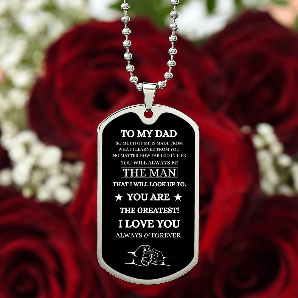 TO MY DAD/Father's Day gift/Birthday gift/Can personalize on the back name or date.