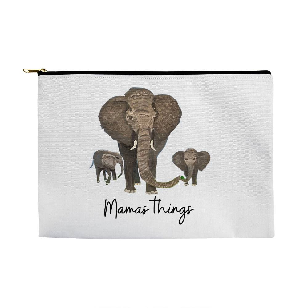 Mamas things pouch with zipper, Mothers Day, New Mamas to be